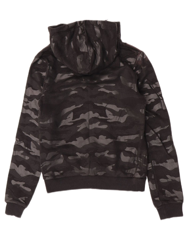 Maglione con cappuccio grafico da donna Supply & Demand UK 10 piccolo mimetico nero