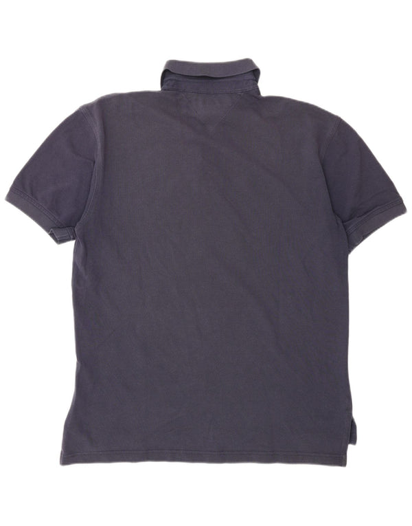TOMMY HILFIGER Polo da uomo in cotone blu navy medio