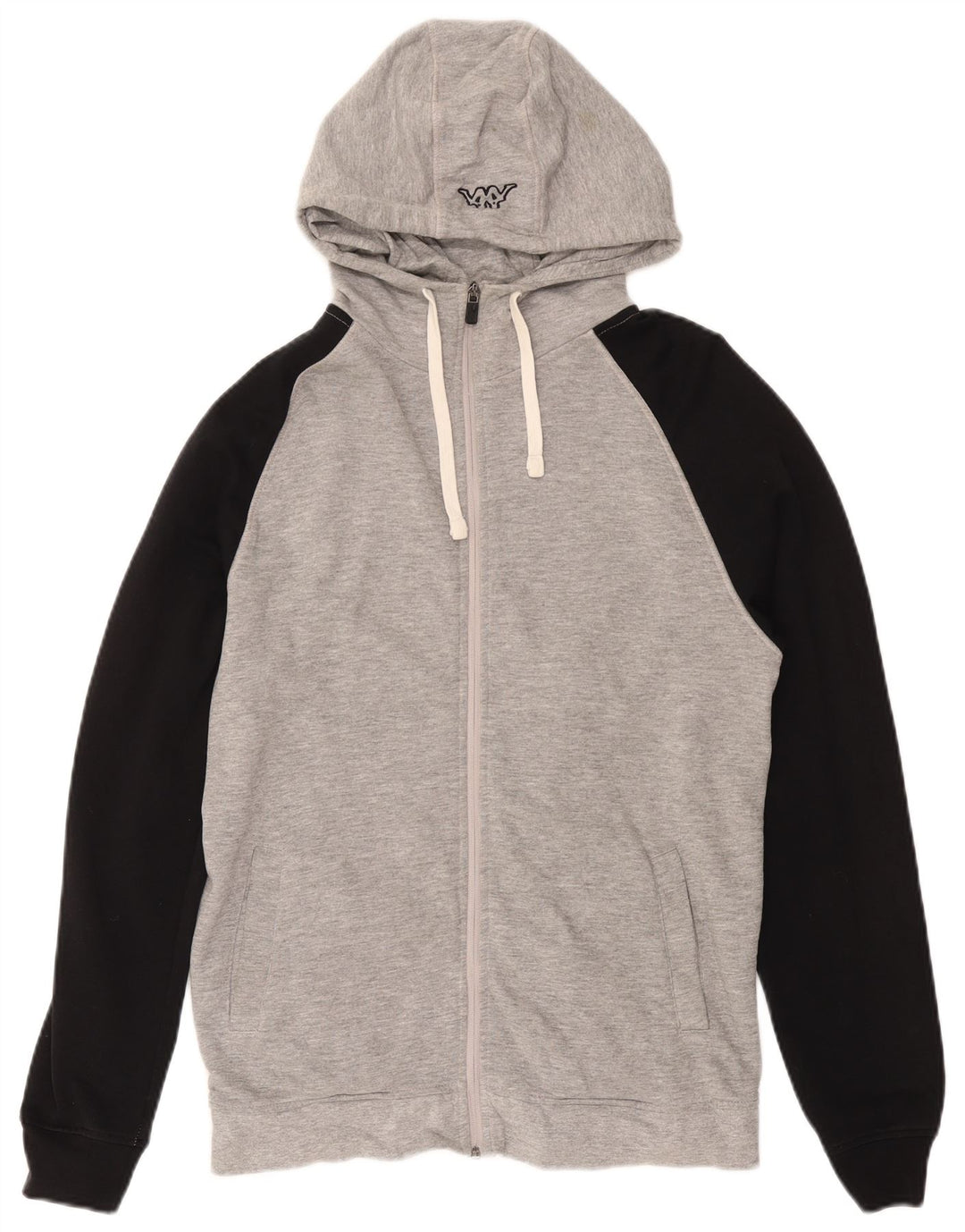 Maglione con cappuccio e zip da uomo KAPPA grande grigio color block