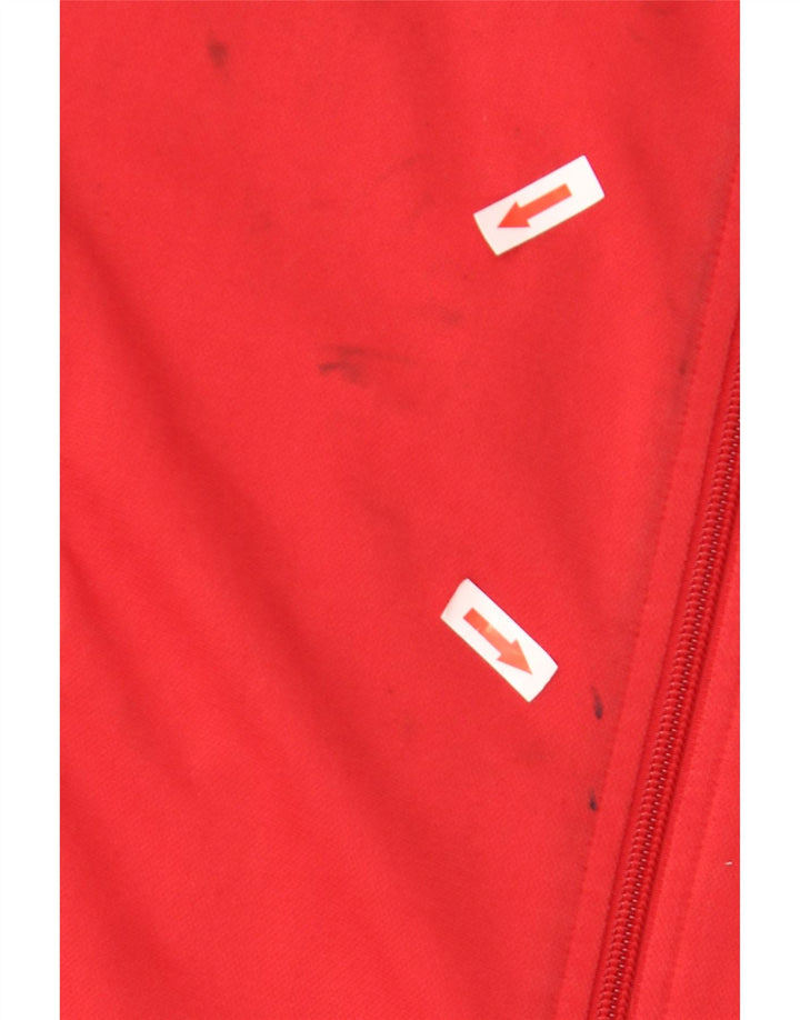 Giacca da tuta da uomo Nike UK 35/37 Small Rosso Colourblock Poliestere