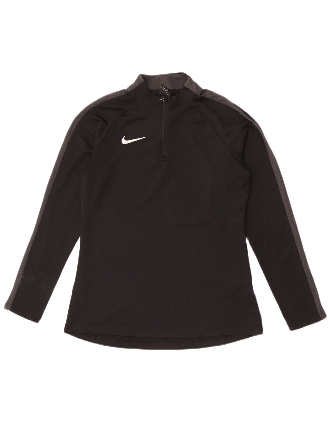 Top della tuta pullover da donna Nike Dri Fit UK 10 Small Black Colourblock