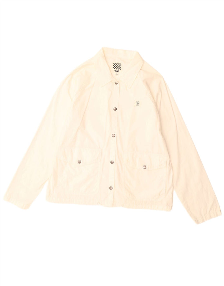 Giacca bomber da donna Vans UK 10 piccola in cotone bianco