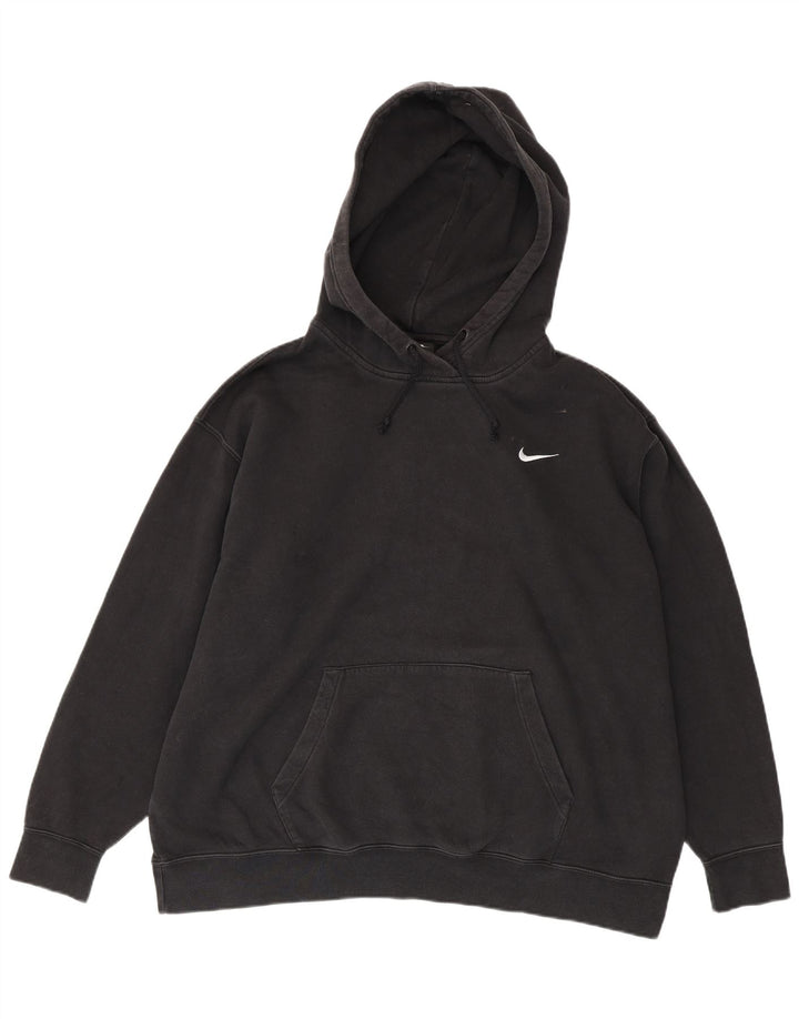Felpa con cappuccio da uomo Nike 2XL cotone nero