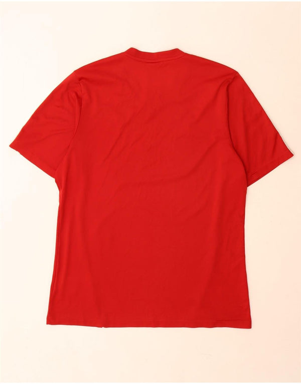 T-shirt da uomo Adidas Top grande rossa in poliestere