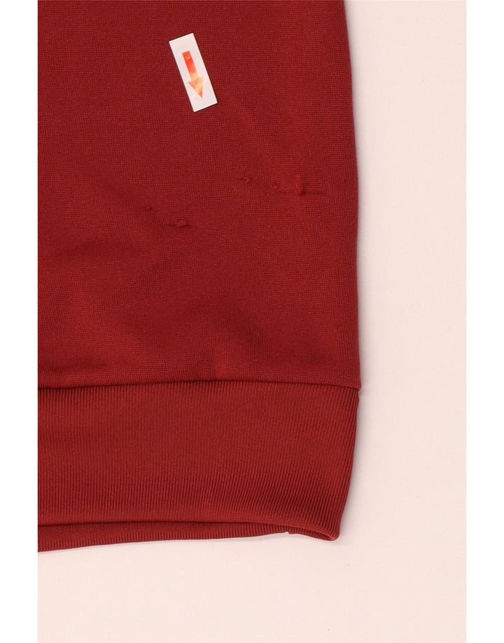 Felpa da uomo Adidas maglione maglione rosso medio in poliestere