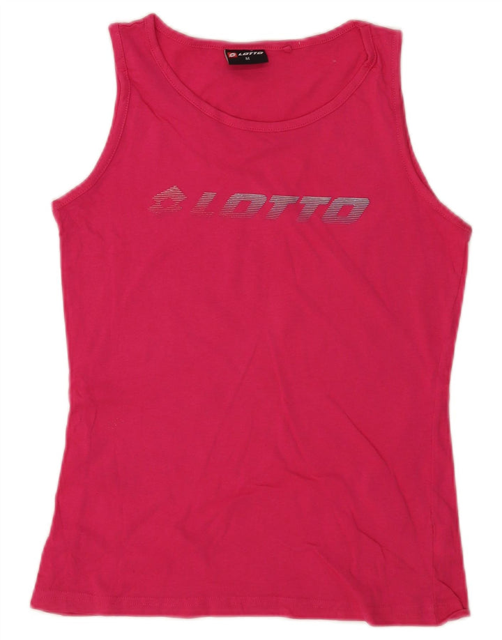 Canotta grafica da donna Lotto UK 12 Cotone rosa medio