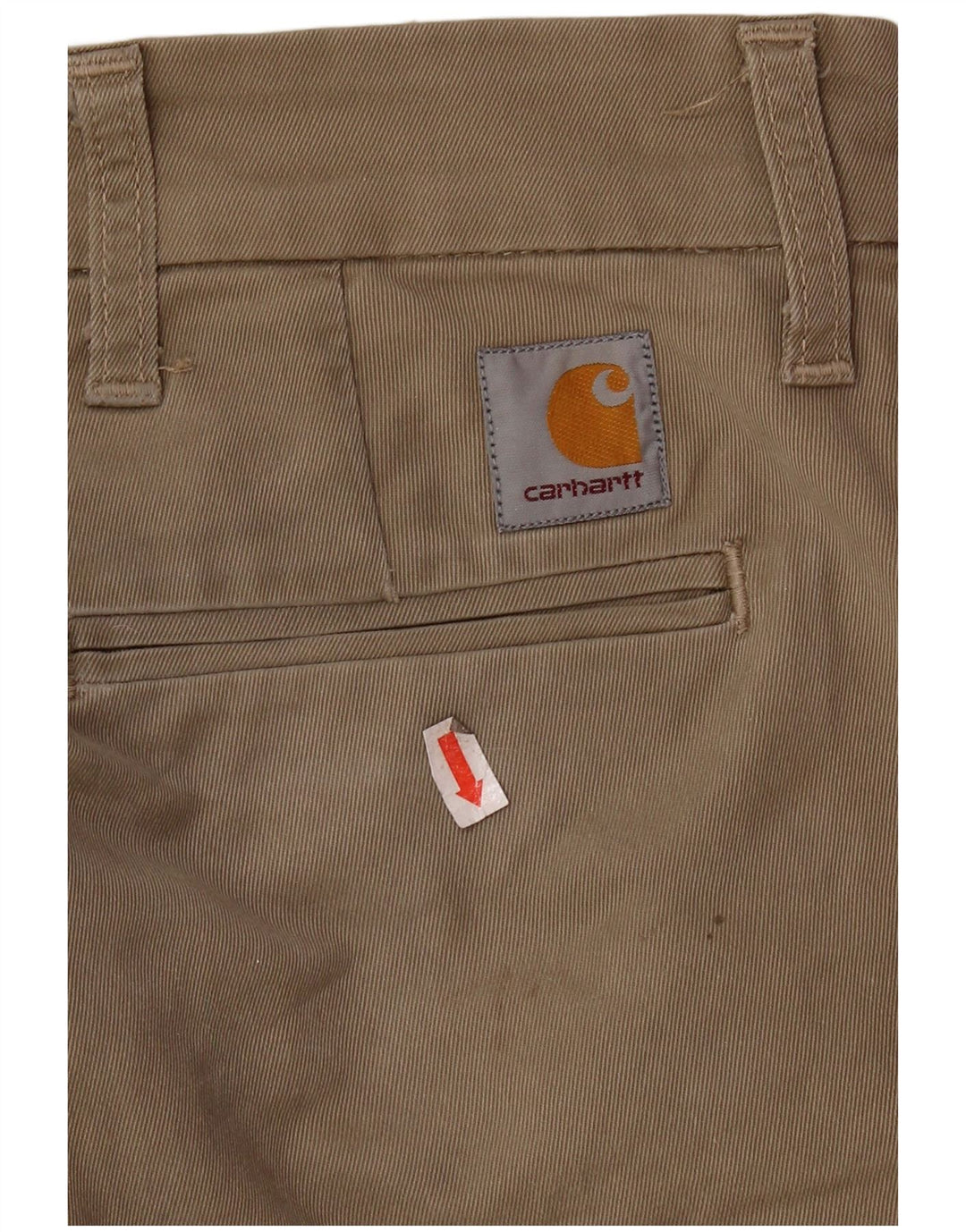 Pantaloni chino slim da uomo CARHARTT W29 L32 in cotone beige