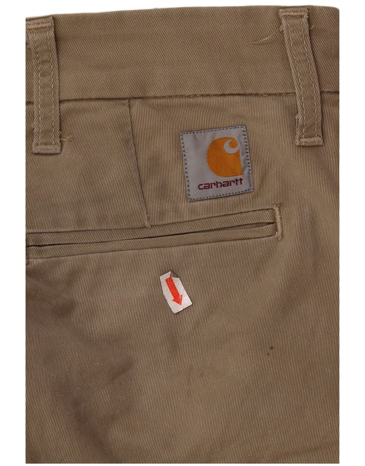 Pantaloni chino slim da uomo CARHARTT W29 L32 in cotone beige