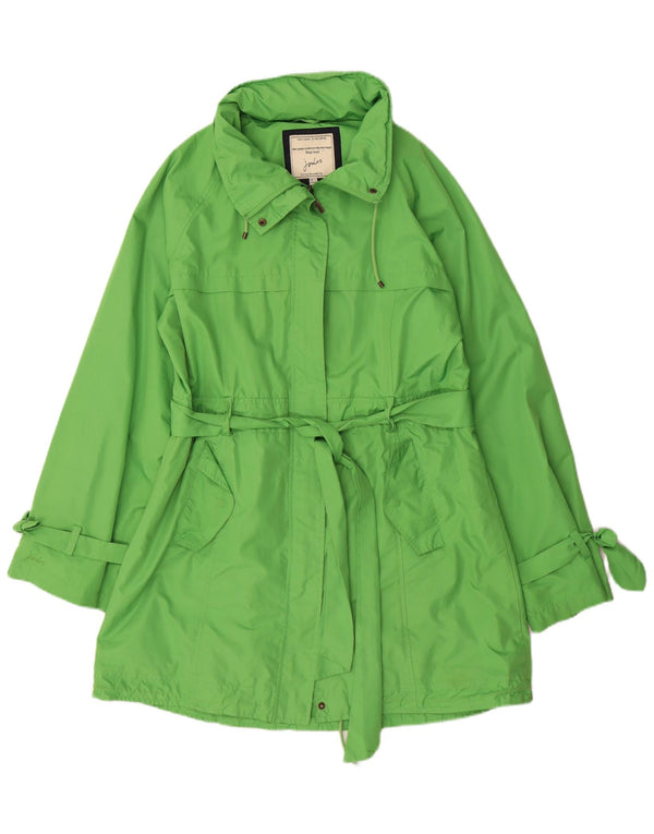 Trench da donna Joules UK 14 grande poliestere verde