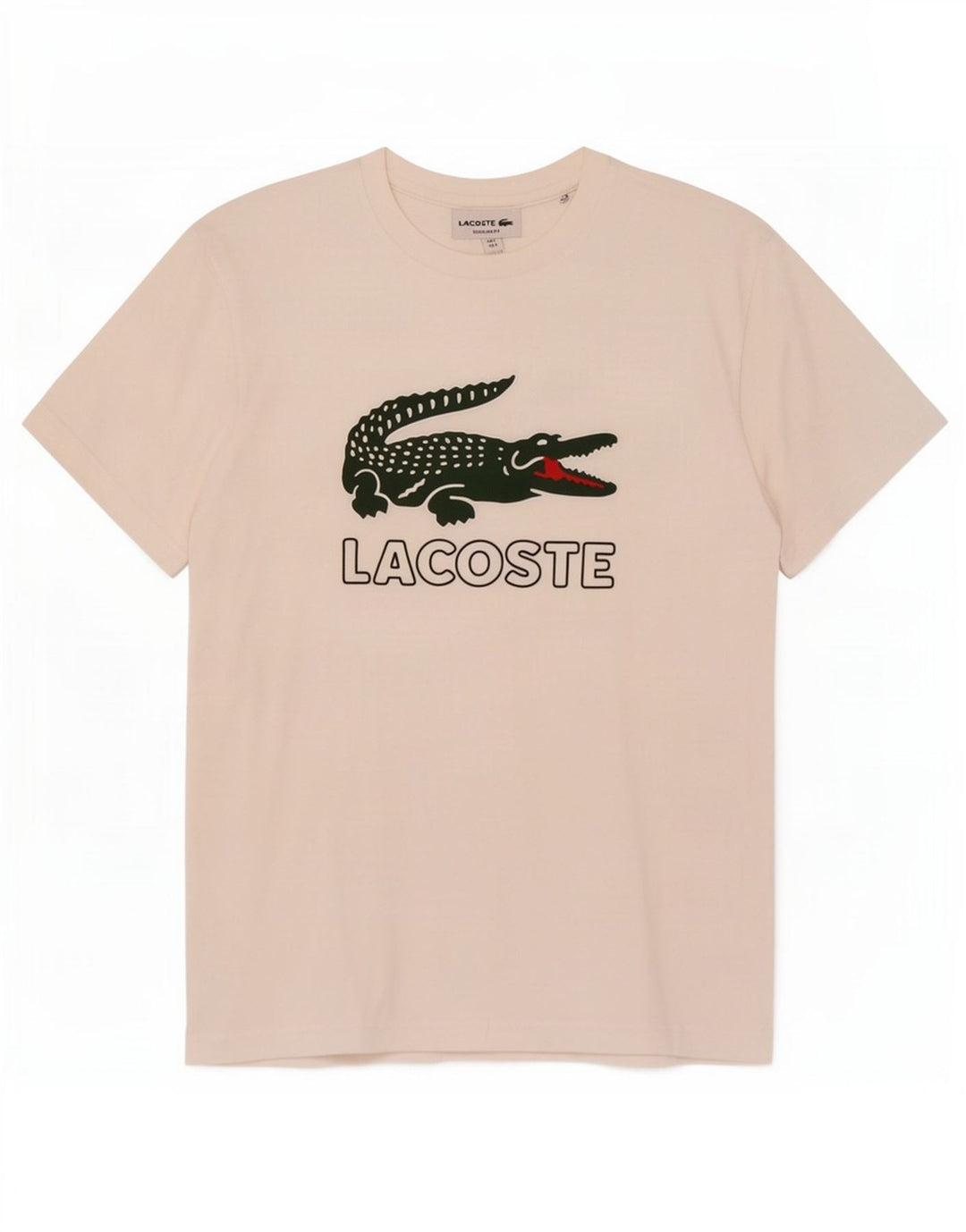 T-shirt grafica da uomo con vestibilità regolare Lacoste, taglia 3 piccola, bianca