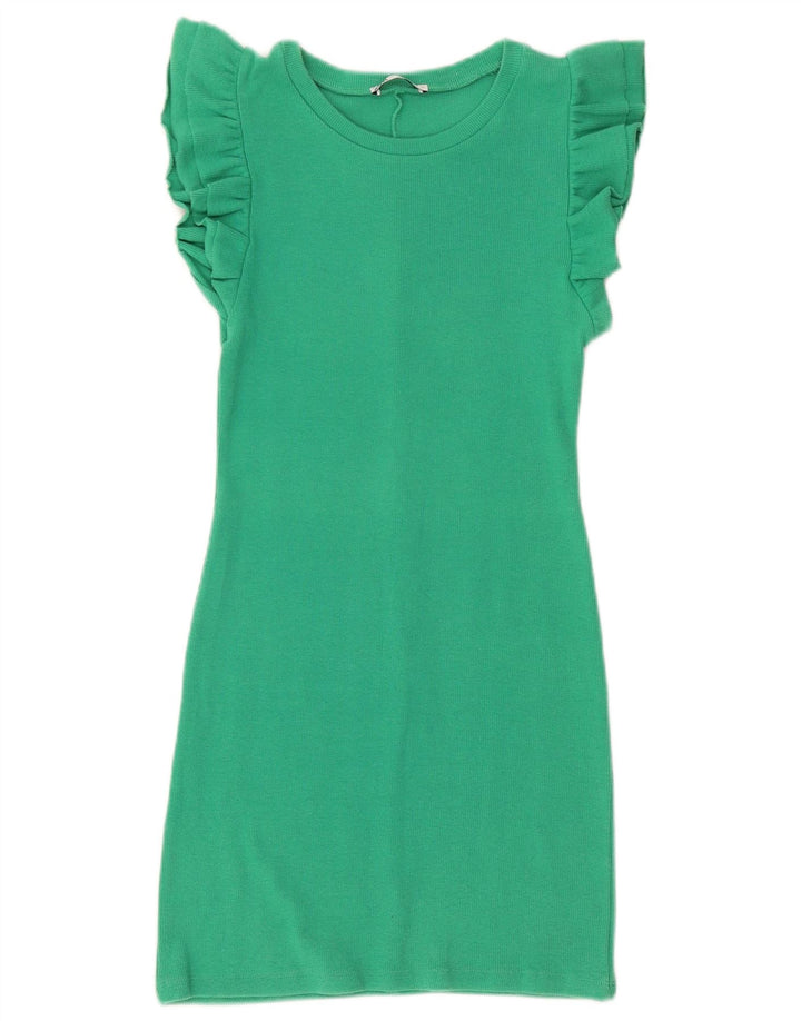 Abito tubino Zara da donna UK 12 verde medio