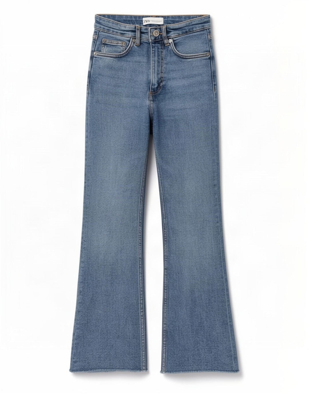 Jeans Bootcut da donna Zara EU 34 2XS W24 L24 Blu