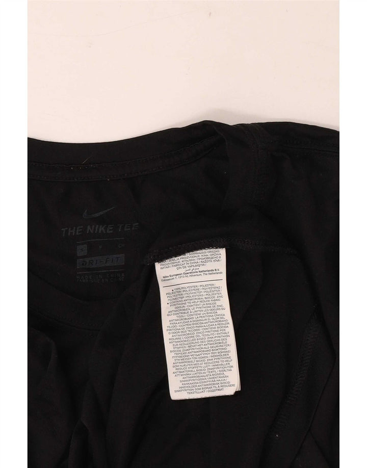 T-shirt grafica Nike Dri Fit da uomo, piccola, in poliestere nero