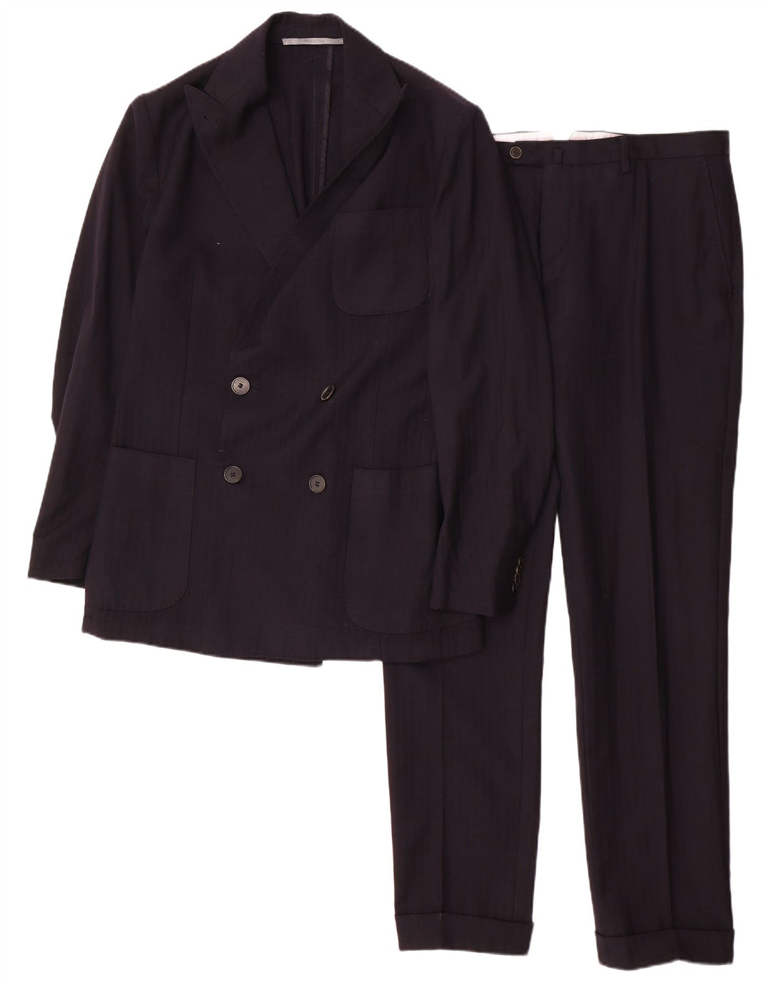 CANTARELLI Abito 2 Pezzi Doppio Petto Uomo IT 50 Large W34 L31 Blu Navy