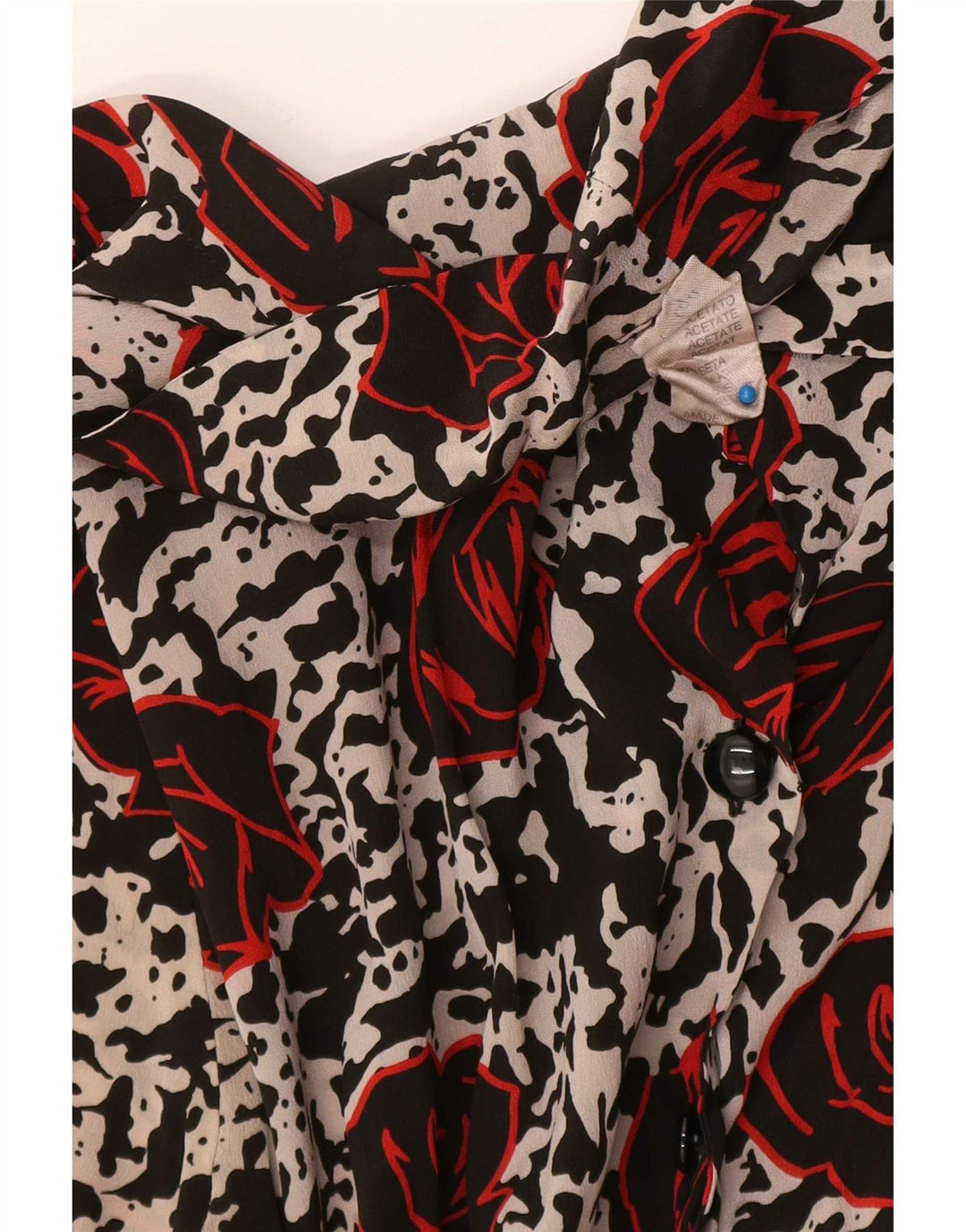 Abito vintage da donna a trapezio IT 44 Acetato floreale multicolore medio