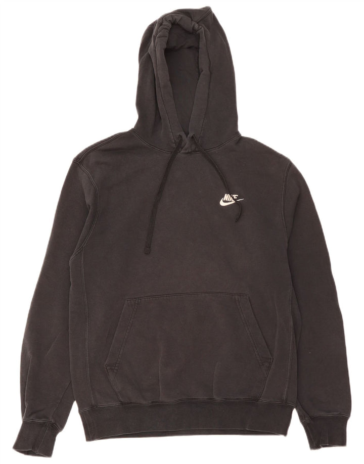 Felpa con cappuccio da uomo NIKE piccola in cotone nero