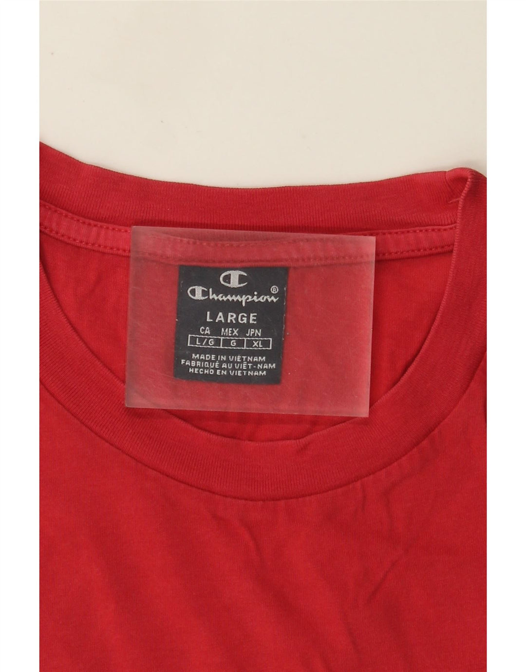 T-shirt grafica da uomo Champion Top grande rossa