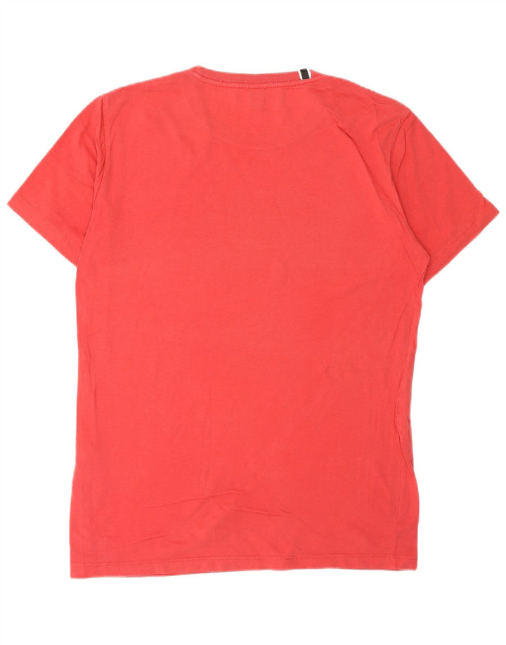 REPLAY T-shirt grafica da uomo Top rosso medio in cotone