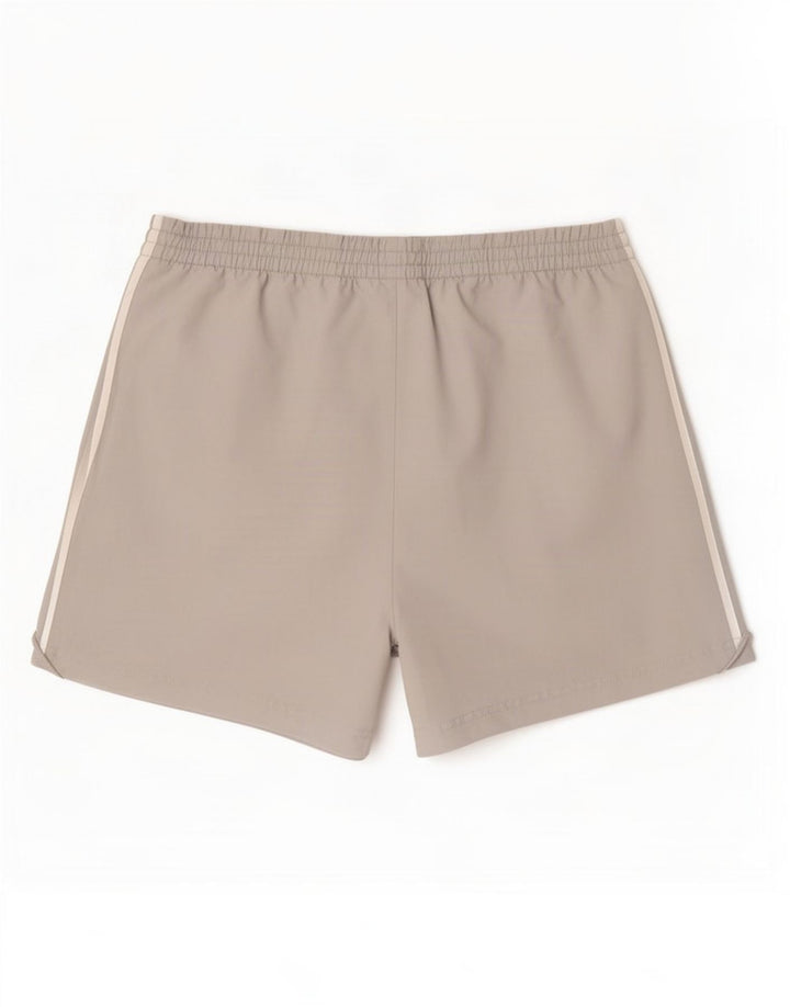 Pantaloncini sportivi Adidas da uomo grandi in poliestere grigio