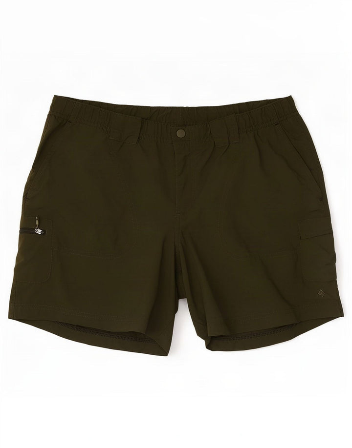 Pantaloncini cargo Columbia da uomo medi W32 poliestere verde