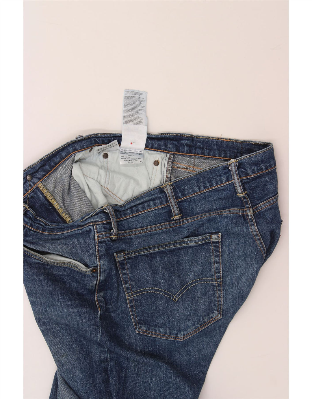 Jeans dritti da uomo LEVI'S W38 L32 in cotone blu
