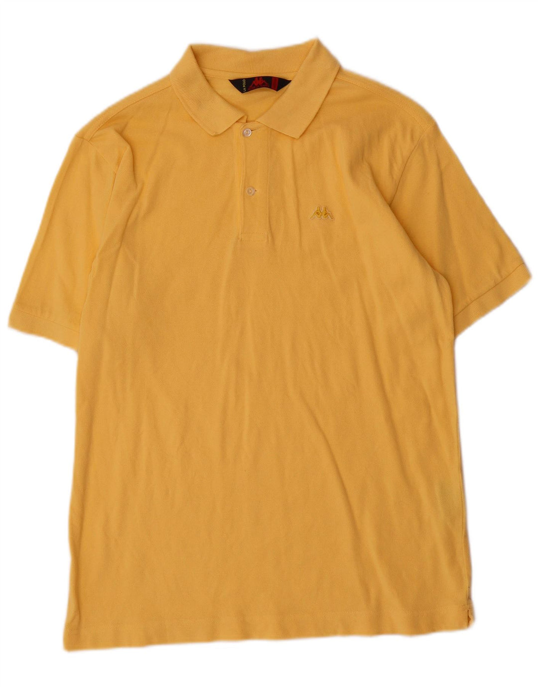 Polo Kappa Uomo Giallo Medio In Cotone