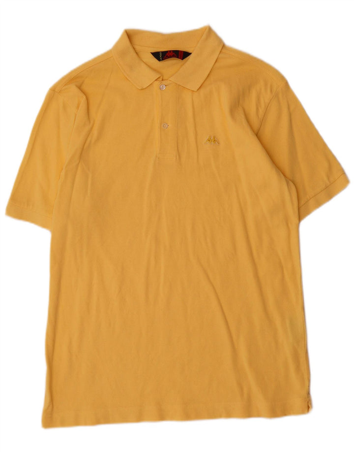 Polo Kappa Uomo Giallo Medio In Cotone