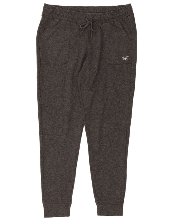 REEBOK Mens Tracksuit Trousers Joggers Large Grey