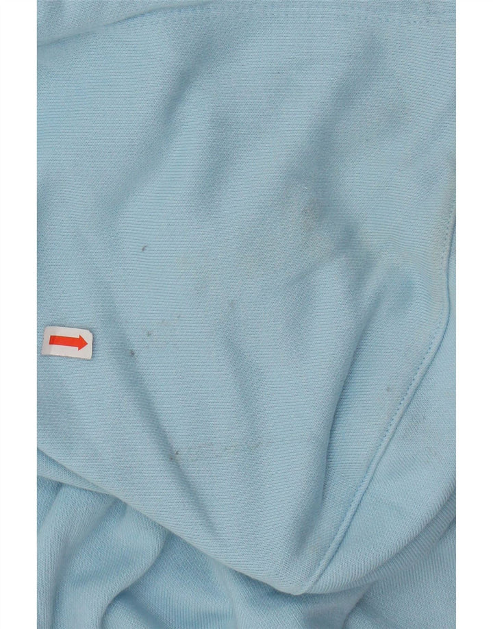 Maglione con cappuccio grafico oversize corto da donna CHAMPION UK 10 piccolo blu