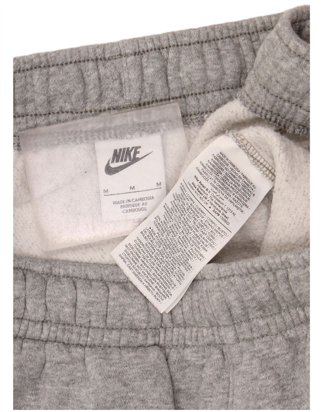 Pantaloni della tuta cargo Nike da uomo, pantaloni da jogging, cotone grigio medio