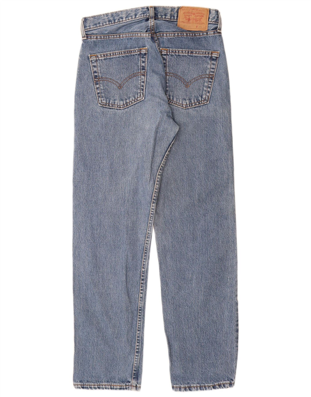 LEVI'S Jeans 517 bootcut da donna a vita alta W30 L30 cotone blu