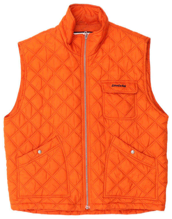 Gilet trapuntato da uomo Invicta UK 42 XL arancione poliammide