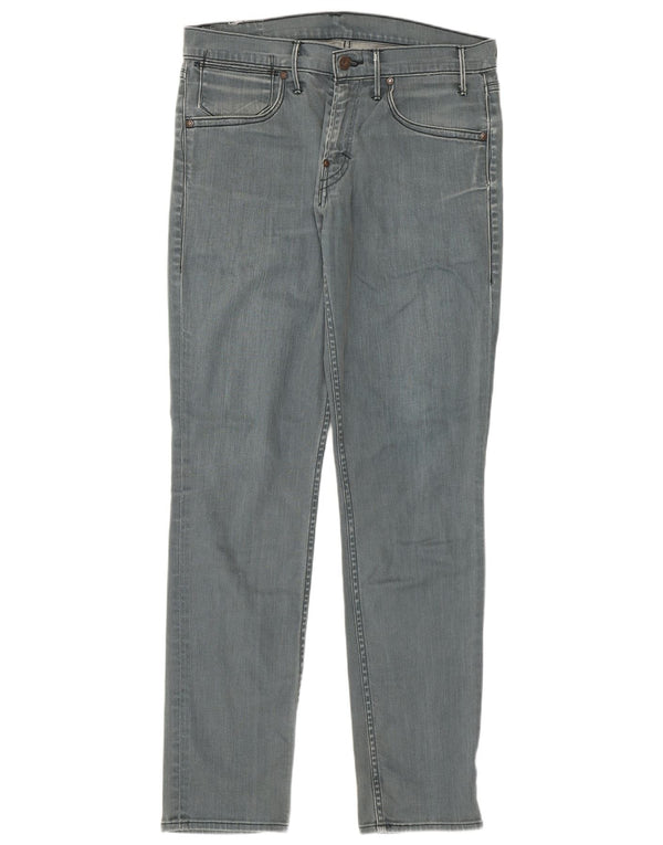 Jeans slim da uomo Levi's W33 L34 cotone grigio