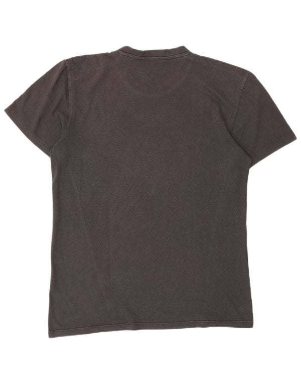 T-shirt grafica da uomo Adidas Top in poliestere nero medio