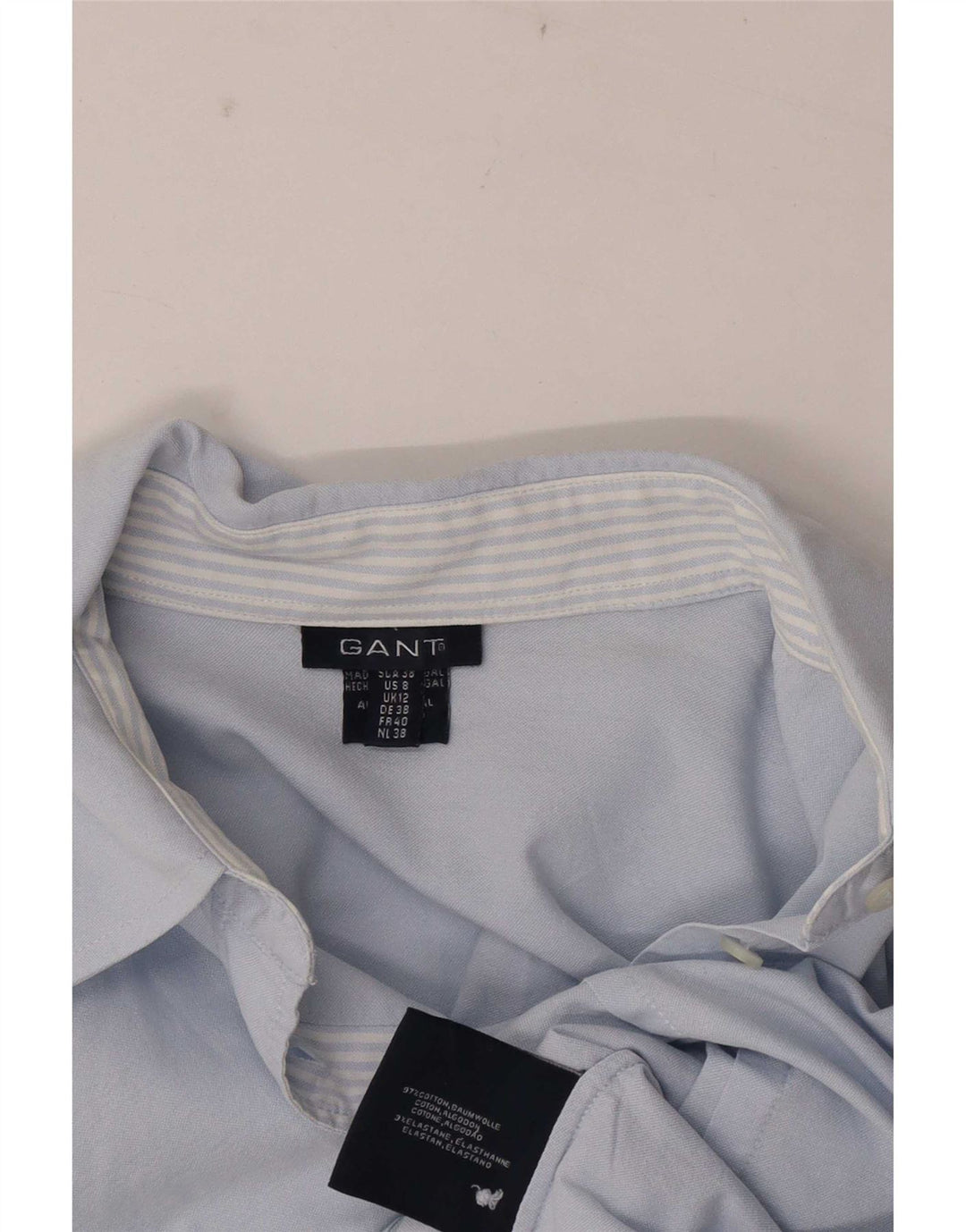 Camicia da donna Gant UK 12 Cotone blu medio