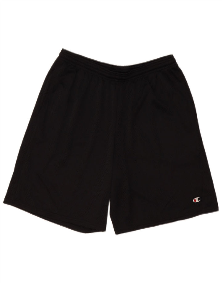 Pantaloncini sportivi da uomo Champion, poliestere nero medio