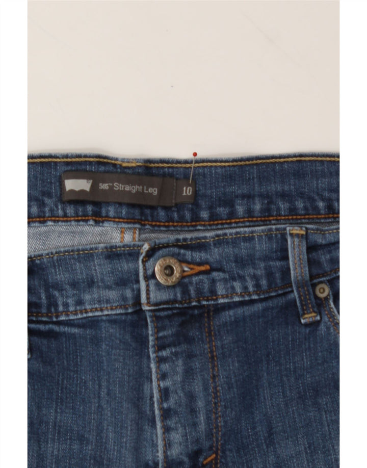 LEVI'S Womens 505 Straight Jeans US 10 Large W30 L27 Blue Cotton Vintage Levi's and Second-Hand Levi's from Messina Hembry 
