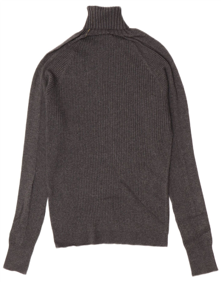 Maglione maglione collo alto da uomo Zara grigio medio