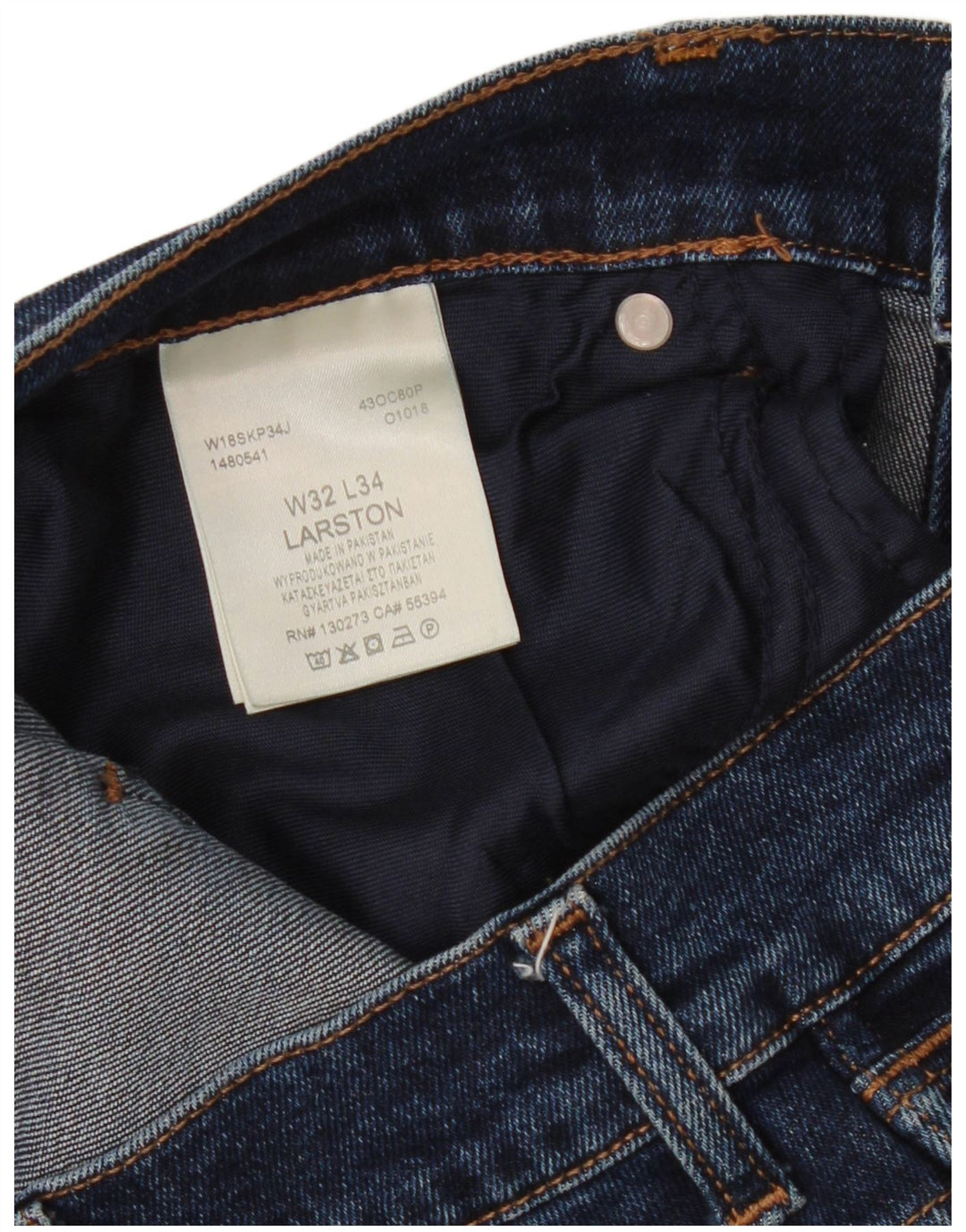 Jeans Wrangler Larston Slim da donna W32 L34 cotone blu navy