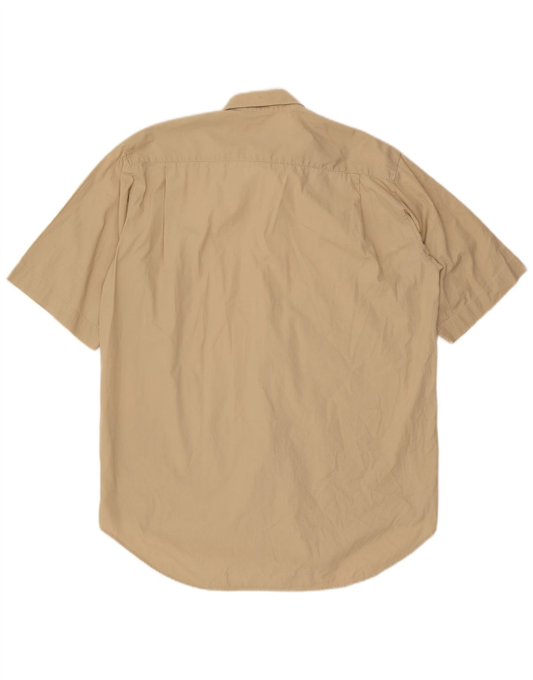 Camicia Benetton Uomo Manica Corta Large Beige