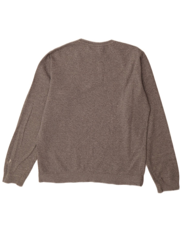 Felpa Nike Uomo Maglione Cotone Grigio Medio