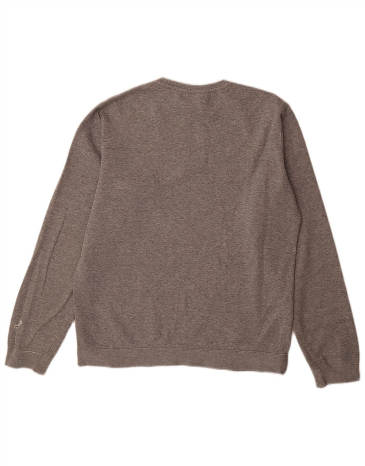Felpa Nike Uomo Maglione Cotone Grigio Medio