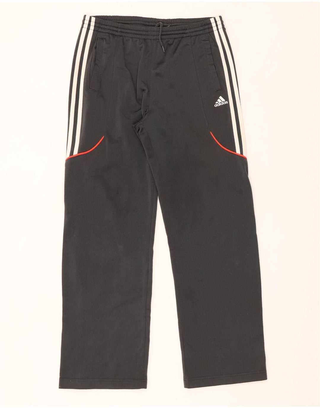 Pantaloni della tuta da ragazzo ADIDAS 11-12 anni in poliestere grigio