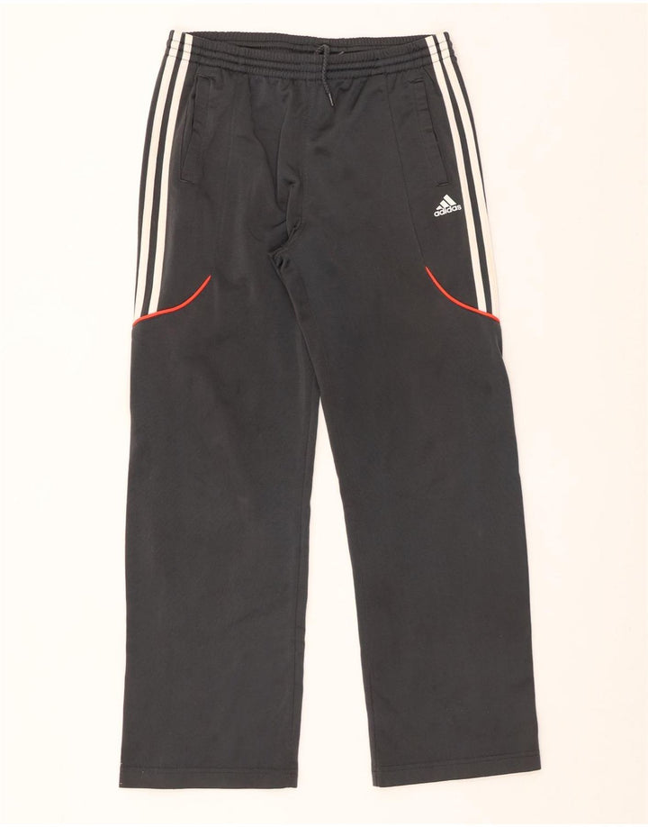 Pantaloni della tuta da ragazzo ADIDAS 11-12 anni in poliestere grigio