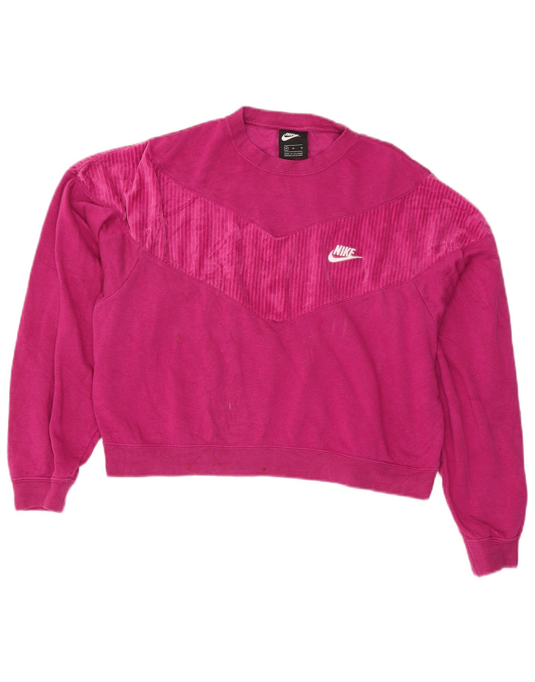 Felpa oversize da donna Nike UK 14 rosa medio