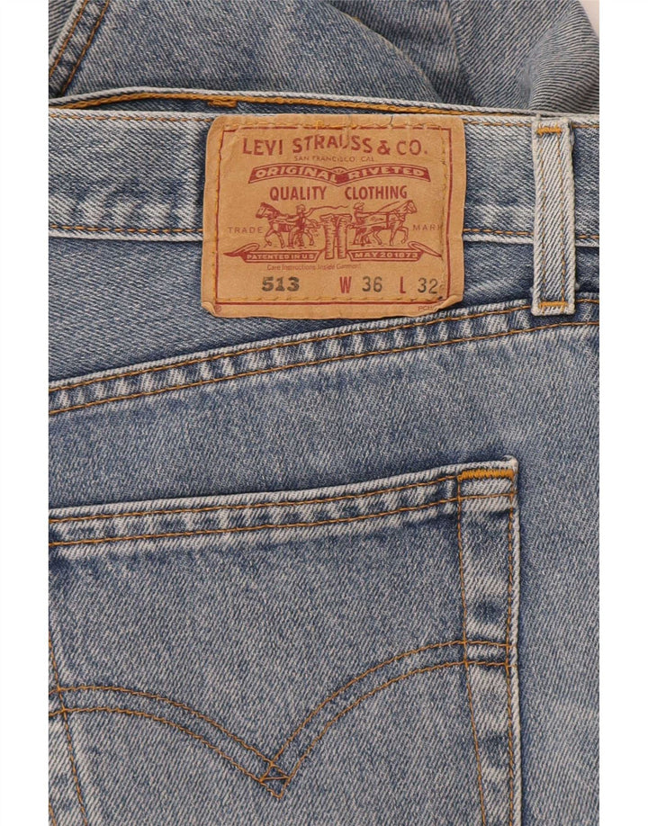 Levi's Uomo 513 Jeans dritti slim W36 L32 Blu