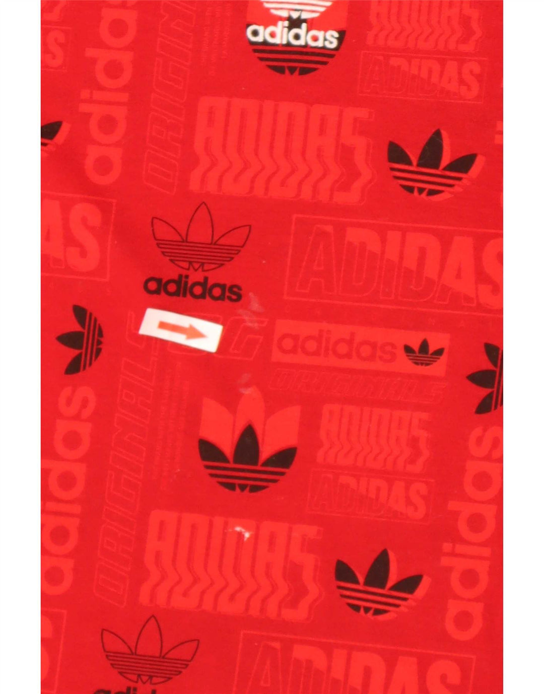 T-shirt grafica regolare da uomo Adidas Top in poliestere rosso medio
