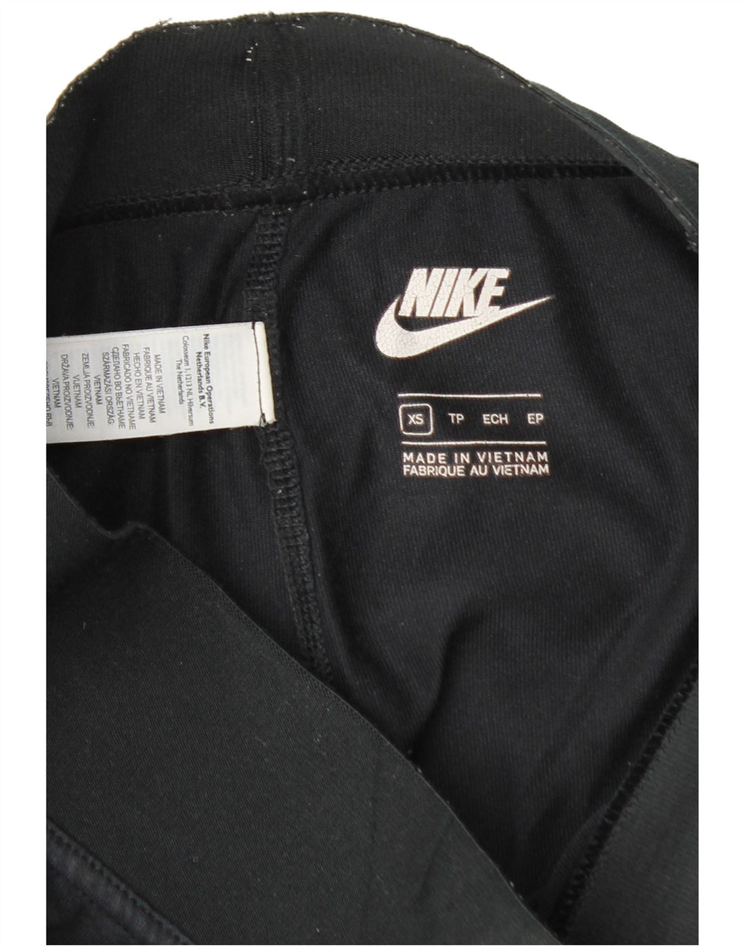 Leggings grafici da donna Nike UK 4 XS cotone nero