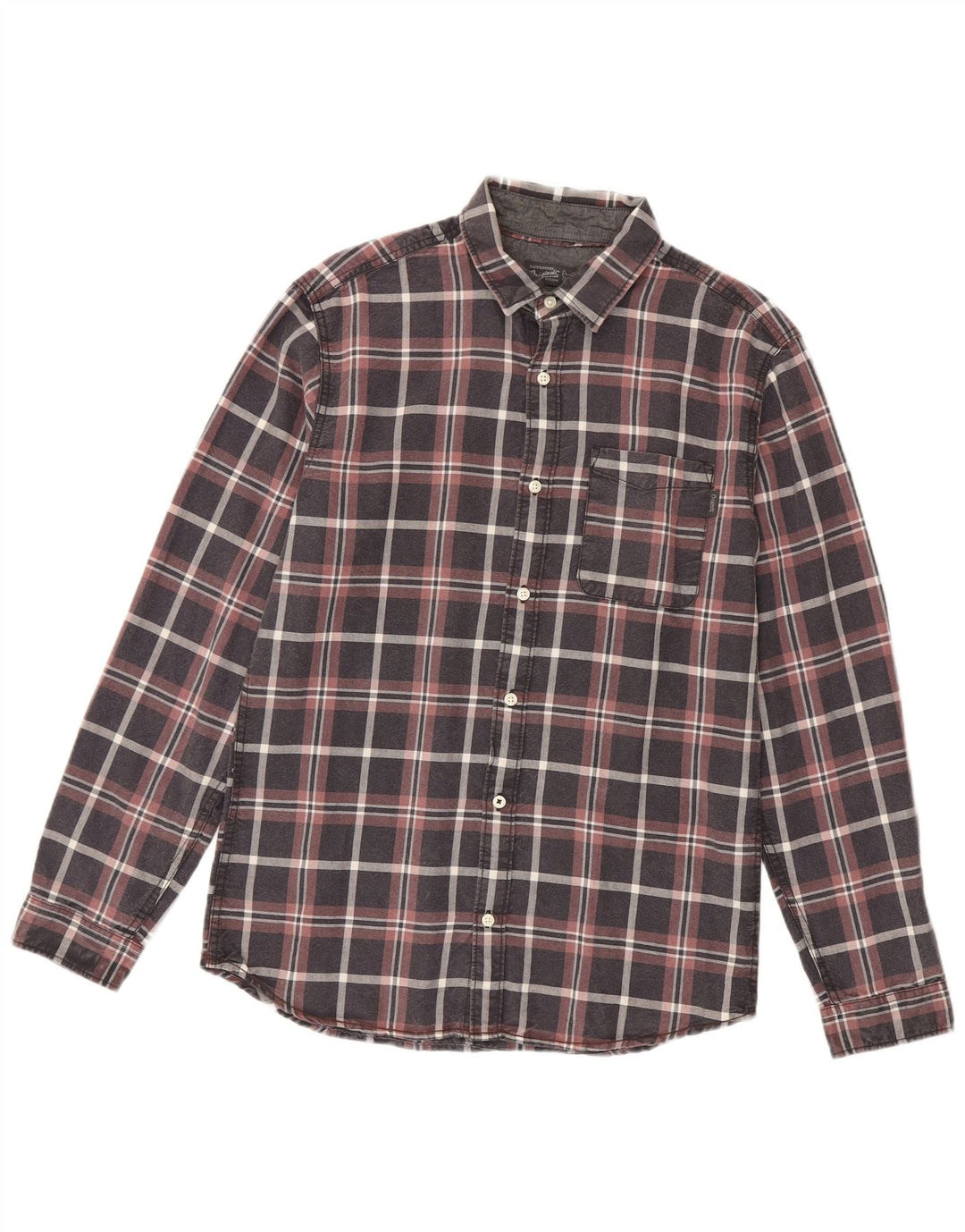 Camicia da uomo Jack & Jones in cotone a quadri multicolore medio