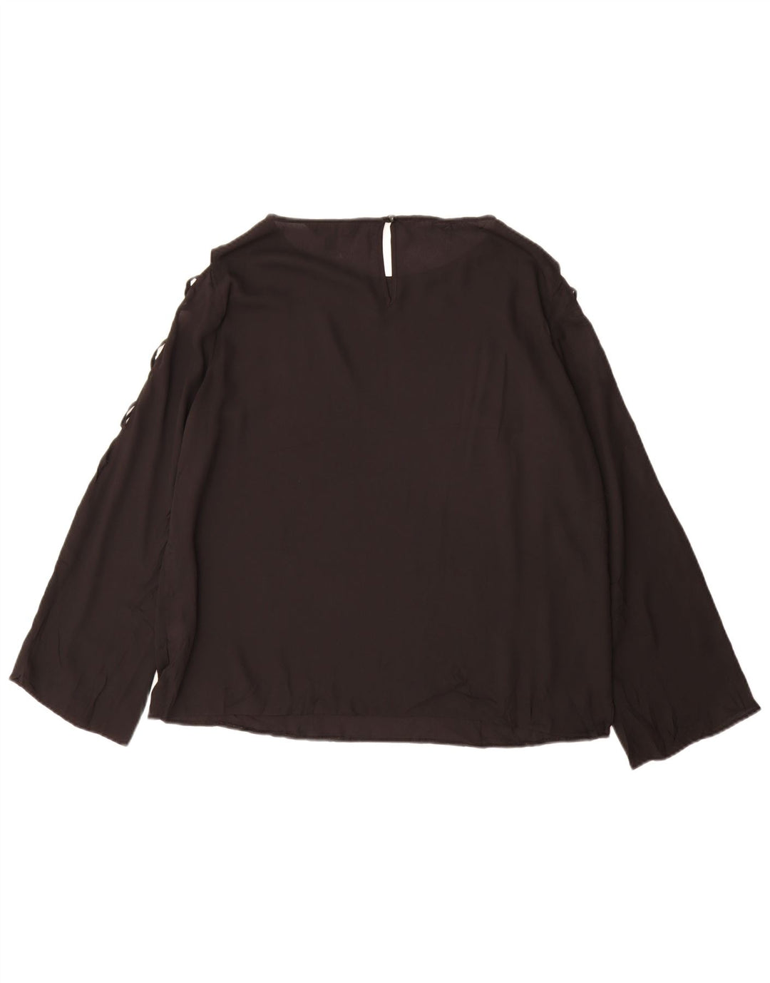 Top camicetta a maniche lunghe da donna Lipsy UK 16 grande poliestere nero